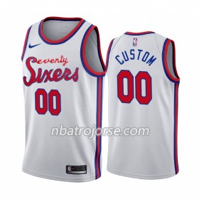 Män Philadelphia 76ers Tröja Skräddarsydda 2019-20 Nike Classic Edition Swingman
